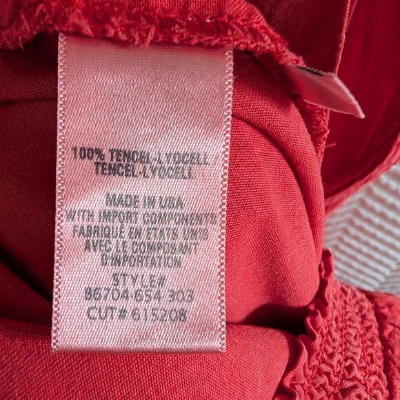 Anthropologie Cloth & Stone Halter Maxi Dress Size XS Small Faded Red Side Slit - Picture 13 of 15